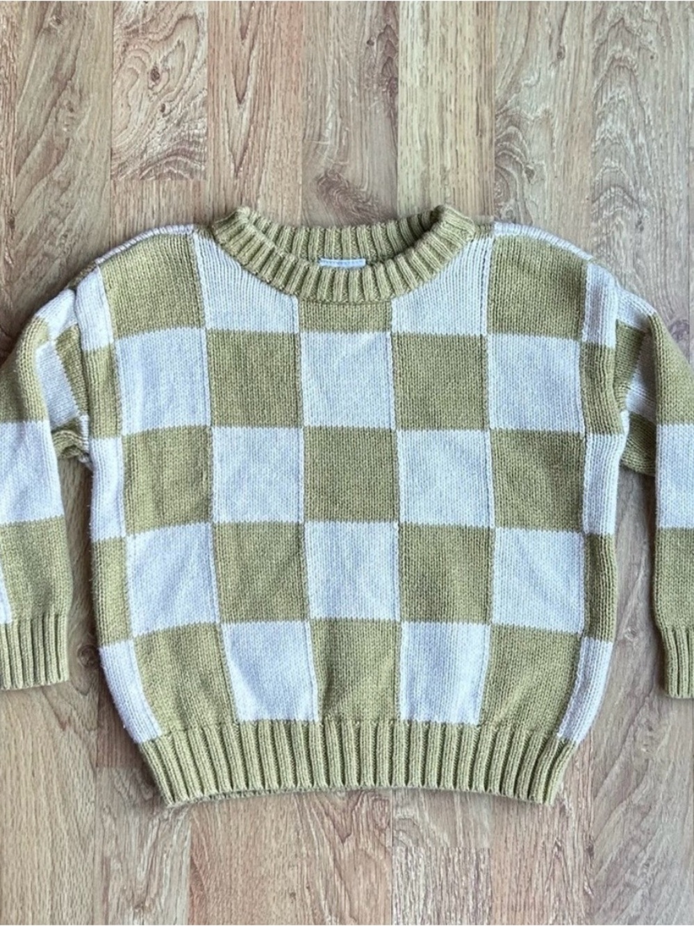 Little Co Lauren Conrad Checkered Sweater Size 2T 100% Cotton